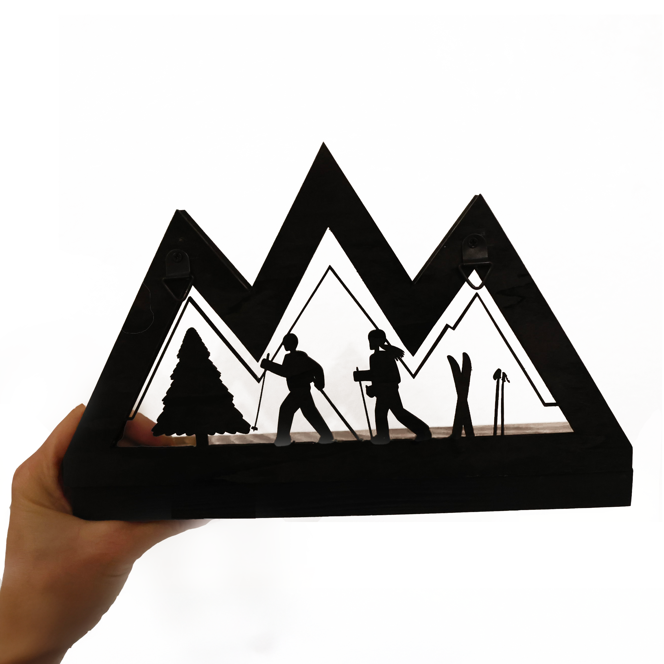 Porte-clés mural Montagne – Fabrication artisanale