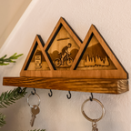 Porte-clés mural Cyclisme – Fabrication artisanale