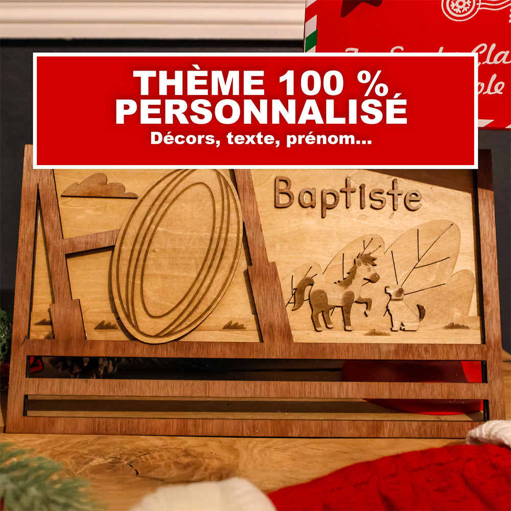 100% Personnalisé : Porte-médailles en bois