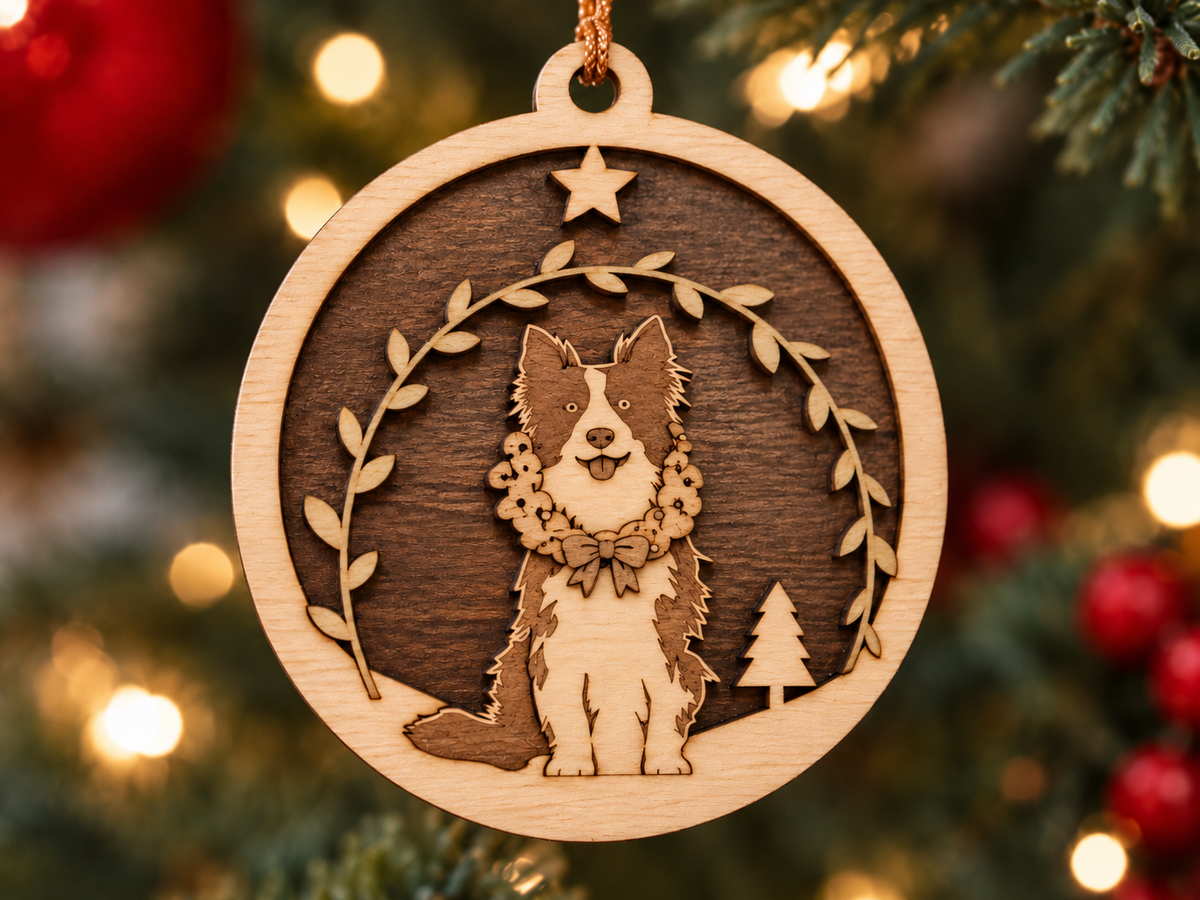 Boule de Noël 100% Personnalisée en Bois