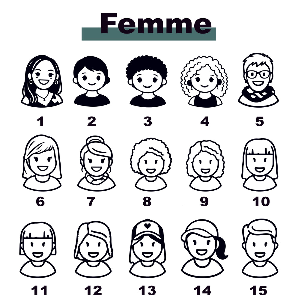 Planche à découper en bois personnalisée – Portraits de famille gravés